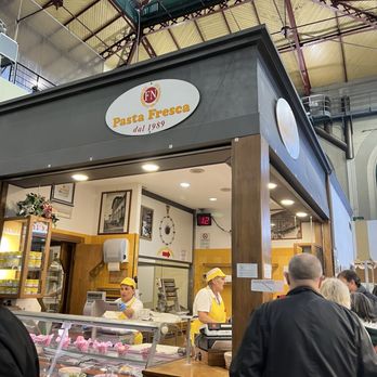 Mercato Centrale - Daily fresh made pasta by Italianas!!  Take a number always a line! - Food Court Near Me - Florence, FI