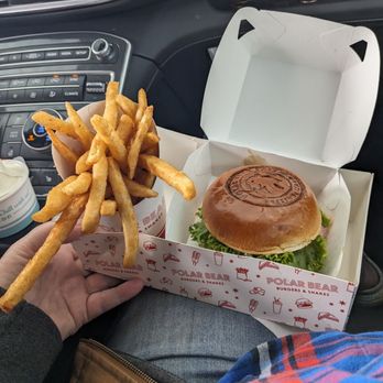 Polar Bear - Fries and chicken sandwich - Burgers Near Me - Preston, Idaho Polar Bear - Fries and chicken sandwich - Burgers Near Me - Preston, Idaho