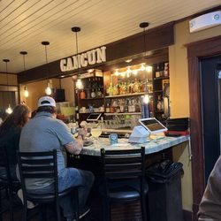 Cancun by the Lake - Cute bar, nice location by the park, lake view, upstairs seating, very large menu with so many choices.