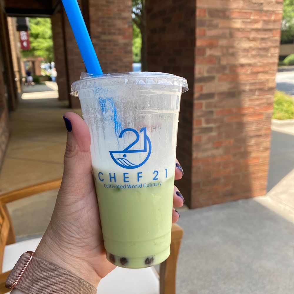 Chef 21 Tea Republic - Small size Honeydew Boba...sorry half drank lol - Tea Rooms Near Me - Greenville, South Carolina Chef 21 Tea Republic - Small size Honeydew Boba...sorry half drank lol - Tea Rooms Near Me - Greenville, South Carolina