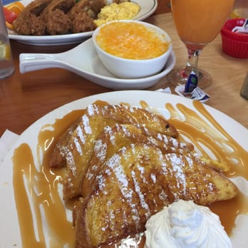 Flavor Table - Caramel French toast, cheesy grits and chicken wing plate......with the frozen sunrise - Cajun/Creole Near Me - Los Angeles, California Flavor Table - Caramel French toast, cheesy grits and chicken wing plate......with the frozen sunrise - Cajun/Creole Near Me - Los Angeles, California