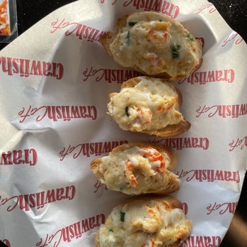 Crawfish Cafe - Crawfish Cheese Bread - Seafood Near Me - Houston, Texas