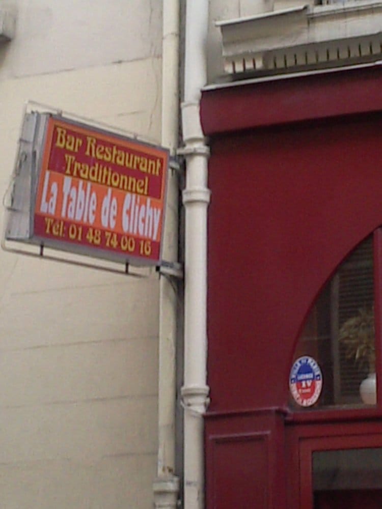 La Table de Clichy