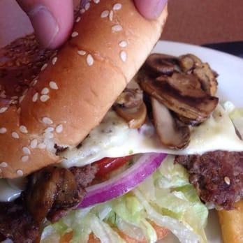 Denny's - Look at the shape of the patty! It looks like it has arms - American Near Me - Hayward, California