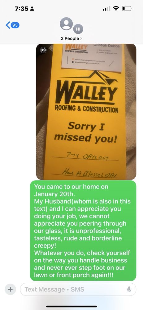 Slide of Walley Roofing and Construction