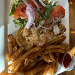 Blackened? shrimp PO' BOY Blackened? shrimp PO' BOY