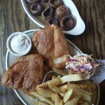 Sláinte - Fish and chips and mushrooms appetizer - Irish Pub Near Me - Oakland, California
