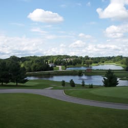 River Valley Golf Course - River Valley Clubhouse Deck View across Holes 5 & 9.