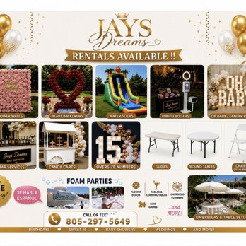 Jays Dreams - Party Equipment Rentals Near Me - Simi Valley, California Jays Dreams - Party Equipment Rentals Near Me - Simi Valley, California