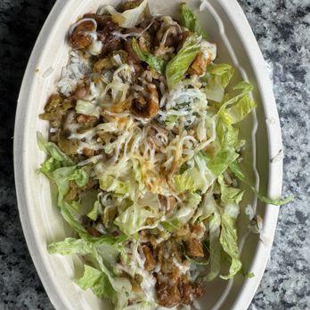 Chipotle Mexican Grill - Honey chicken bowl w/ pinto beans, lettuce, cheese, salsa, sour cream and Guacamole. - Fast Food Near Me - Evans, Georgia Chipotle Mexican Grill - Honey chicken bowl w/ pinto beans, lettuce, cheese, salsa, sour cream and Guacamole. - Fast Food Near Me - Evans, Georgia