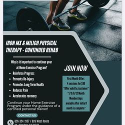 Iron MX Gym - Collaboration with Milich PT of Arcadia.