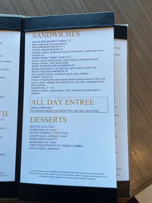 Menu photo 5 Great Room Anchorage, AK