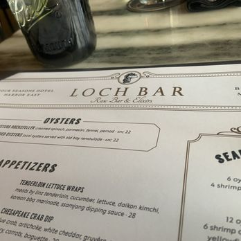 Loch Bar - Inside - Seafood Near Me - Baltimore, Maryland