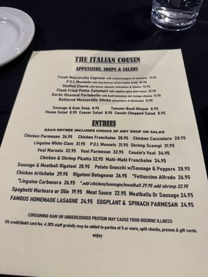 Menu photo 3 The Italian Cousin Sebastian, FL