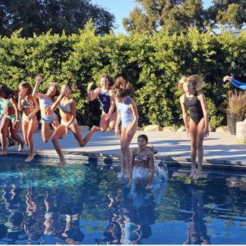 Creative Pools & Design - First Jump in pool with friends for our daughters birthday party!! - Pool & Hot Tub Service Near Me