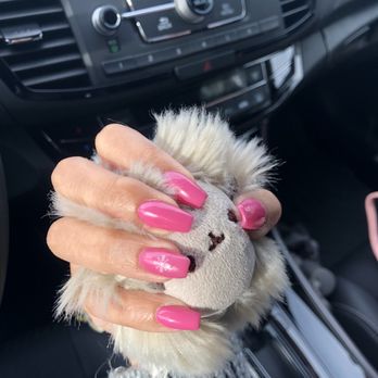 Luxe Nailscape - Acrylic overlay with gel and a small design - Nail Salons Near Me - Fairfield, California Luxe Nailscape - Acrylic overlay with gel and a small design - Nail Salons Near Me - Fairfield, California