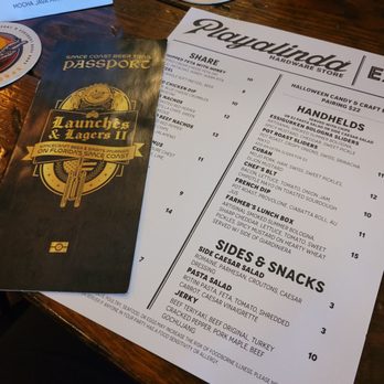 Hardware Store Brewing - Menu and my passport! - New American Near Me - Titusville, Florida