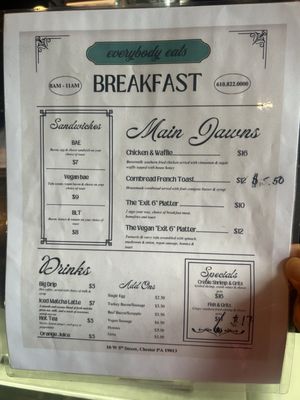 Menu photo 1 Everybody Eats Chester, PA