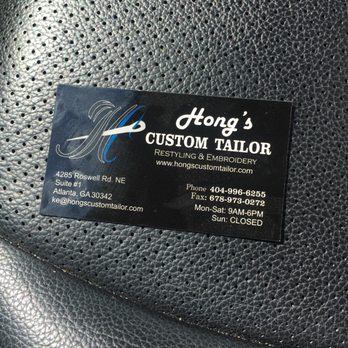 Hong's Custom Tailor - Business Card - Sewing & Alterations Near Me - Atlanta, Georgia Hong's Custom Tailor - Business Card - Sewing & Alterations Near Me - Atlanta, Georgia