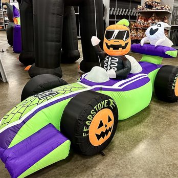 At Home - The race car pumpkin. - Home Decor Near Me - Gaithersburg, Maryland