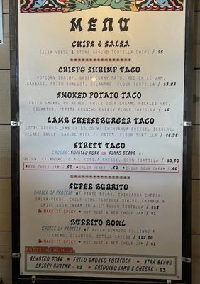 Menu photo 2 Happy's Taco Shop Boyne City, MI Menu photo 2 Happy's Taco Shop Boyne City, MI