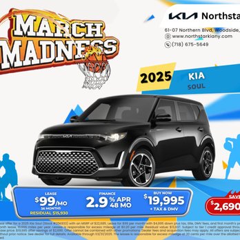 Northstar Kia - Lease 2025 Kia Soul $ 99.00/Mon - Car Dealers Near Me - Woodside, New York Northstar Kia - Lease 2025 Kia Soul $ 99.00/Mon - Car Dealers Near Me - Woodside, New York