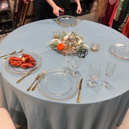 Making the table settings!