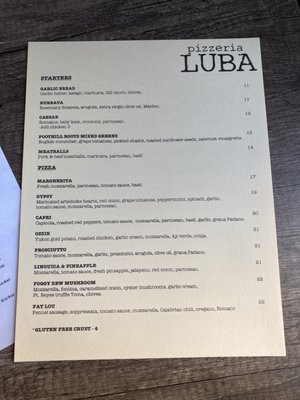Menu photo 8 Pizzeria Luba Auburn, CA Menu photo 8 Pizzeria Luba Auburn, CA