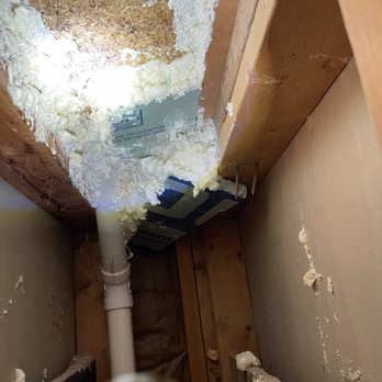 Draft Stoppers Insulation - This is after I had to do the work to correct Gary's garbage work. Now the chase is properly sealed and no insulation is leaking down. - Insulation Installation Near Me - Mifflintown, Pennsylvania