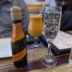 Prosecco and Mango Lassi
