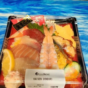 Seiwa Market - Hearty Nigiri tray / Kaisen DonBuri $10.99 - International Grocery Near Me - Torrance, California Seiwa Market - Hearty Nigiri tray / Kaisen DonBuri $10.99 - International Grocery Near Me - Torrance, California