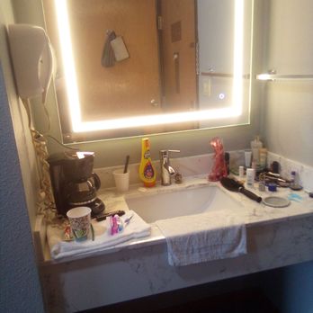 Super 8 by Wyndham McHenry - The really Cool Vanity Mirror! It has 3 settings and will turn itself off automatically when you leave that area. - Hotels Near Me - McHenry, Illinois