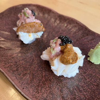 Hamono Sushi - Hokkaido scallop tar tar (it was a special) very good!!!! - Japanese Near Me - Portland, Oregon Hamono Sushi - Hokkaido scallop tar tar (it was a special) very good!!!! - Japanese Near Me - Portland, Oregon