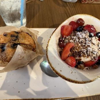 First Watch Matthews - Yogurt parfait and muffin of the day! - Breakfast & Brunch Near Me - Matthews, North Carolina