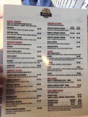 Menu photo 8 Scotty P's - Allen Allen, TX