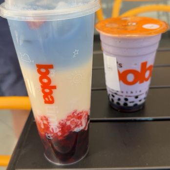 It's Boba Time - Corona - Taro Smoothie and Blue Sky Milk Tea - Bubble Tea Near Me - Corona, California