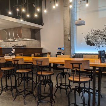Silverlake Ramen - Inside. View from bar facing opposite wall. Open kitchen to left. Dining room. - Ramen Near Me - Atlanta, Georgia Silverlake Ramen - Inside. View from bar facing opposite wall. Open kitchen to left. Dining room. - Ramen Near Me - Atlanta, Georgia