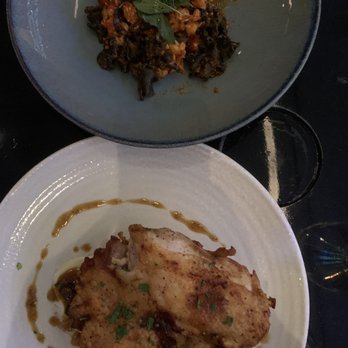 Spago - Roasted Half Jidori Chicken and a spicy pasta dish that I don't see on the current menu posted online. - New American Near Me - Las Vegas, Nevada