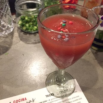 Cocina Hermanas - Frozé with Nerd garnish - Mexican Near Me - Danville, California Cocina Hermanas - Frozé with Nerd garnish - Mexican Near Me - Danville, California