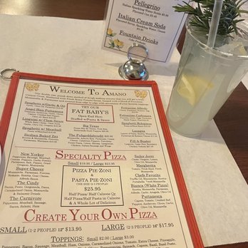 Amano - Menu - Pizza Near Me - Las Vegas, Nevada