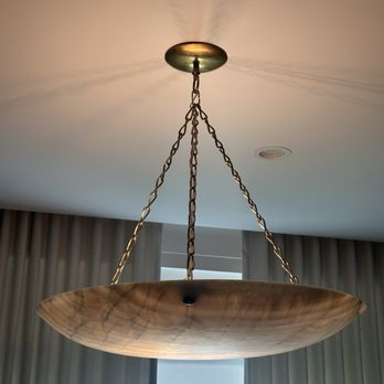 Lampshade Specialties - Alabaster bowl chandelier w/ hardware + chain from Lampshade Specialties - Lighting Fixtures & Equipment Near Me - Los Angeles, California Lampshade Specialties - Alabaster bowl chandelier w/ hardware + chain from Lampshade Specialties - Lighting Fixtures & Equipment Near Me - Los Angeles, California