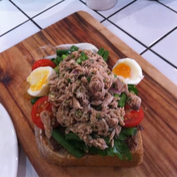 Sourced Grocer - Tuna Nicoise on bread - Restaurants Near Me - Teneriffe, QLD Sourced Grocer - Tuna Nicoise on bread - Restaurants Near Me - Teneriffe, QLD