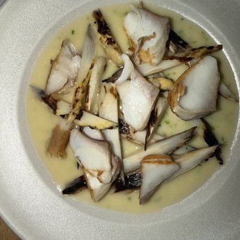 The Four Horsemen - Sable with charred white asparagus - Wine Bars Near Me - Brooklyn, New York