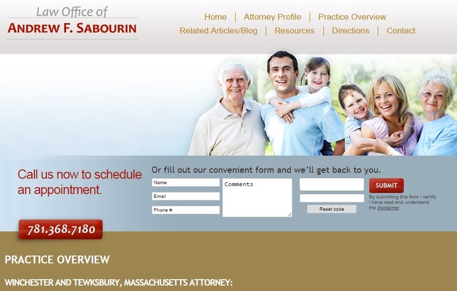 Law Office of Andrew F Sabourin - disability attorney in Tewksbury, MA