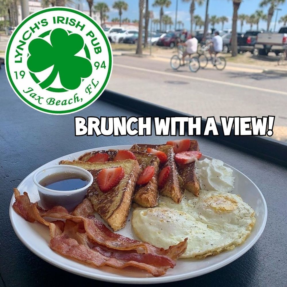 Lynch's Irish Pub - Brunch  on the front deck - Pubs Near Me - Jacksonville Beach, Florida