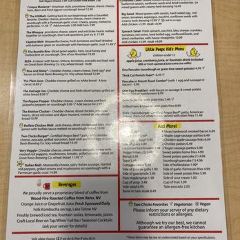 Two Chicks South - Menu - Breakfast & Brunch Near Me - Reno, Nevada Two Chicks South - Menu - Breakfast & Brunch Near Me - Reno, Nevada