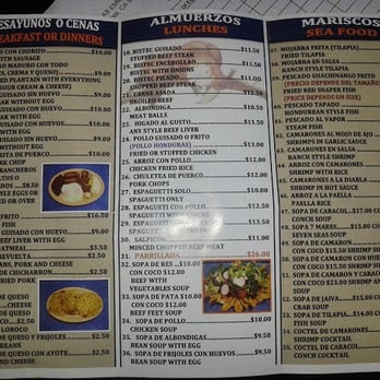 Rincon Hondureno - This is the menu u get to go. - Latin American Near Me - Los Angeles, California Rincon Hondureno - This is the menu u get to go. - Latin American Near Me - Los Angeles, California