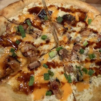 Sky High Pie - Korean bbq pork belly - Italian Near Me - Joshua Tree, California Sky High Pie - Korean bbq pork belly - Italian Near Me - Joshua Tree, California