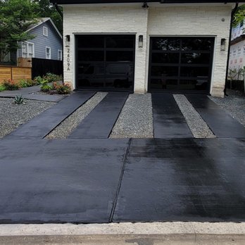 All Innovative Concrete - Stained and sealed concrete driveway - Flooring Near Me - Georgetown, Texas