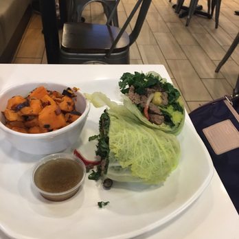 the Protein Source - Berry Filet Wrap which was good but the sweet potatoes r on point - Juice Bars & Smoothies Near Me - Las Vegas, Nevada the Protein Source - Berry Filet Wrap which was good but the sweet potatoes r on point - Juice Bars & Smoothies Near Me - Las Vegas, Nevada